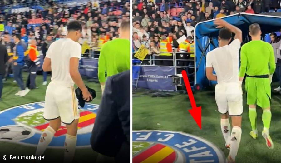VIDEO: არც პატივისცემა ეშლება - რა გააკეთა ბელინგემმა "ხეტაფესთან" მატჩის შემდეგ